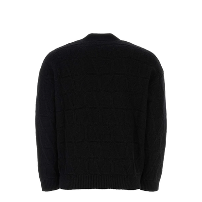 Black Wool Cardigan