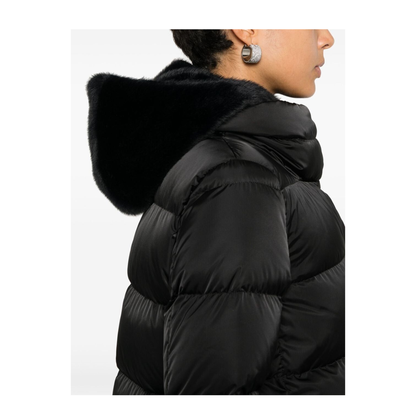 MAYFEYR - Herno - A-Shape Down Jacket In Satin And Alternative Fur - PI001934D12170Z
