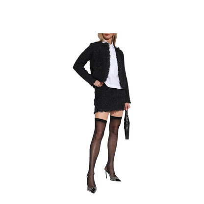 Lamé and Viscose Mini Skirt