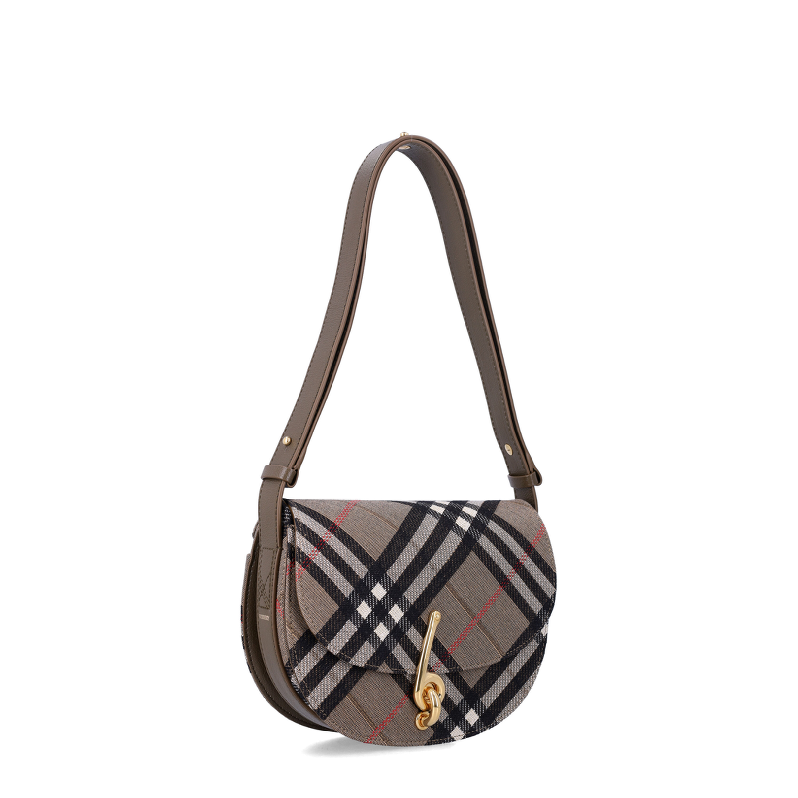 Small Bridle Check Jacquard Bag