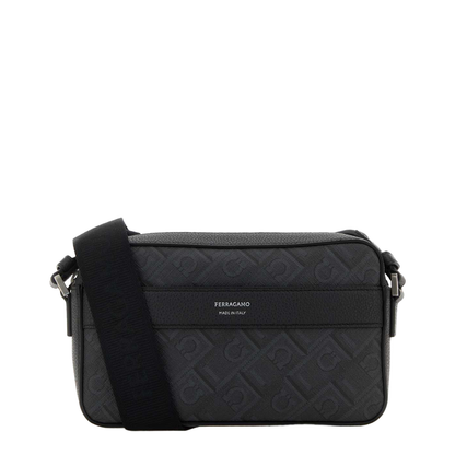 Printed Canvas Crossbody Bag