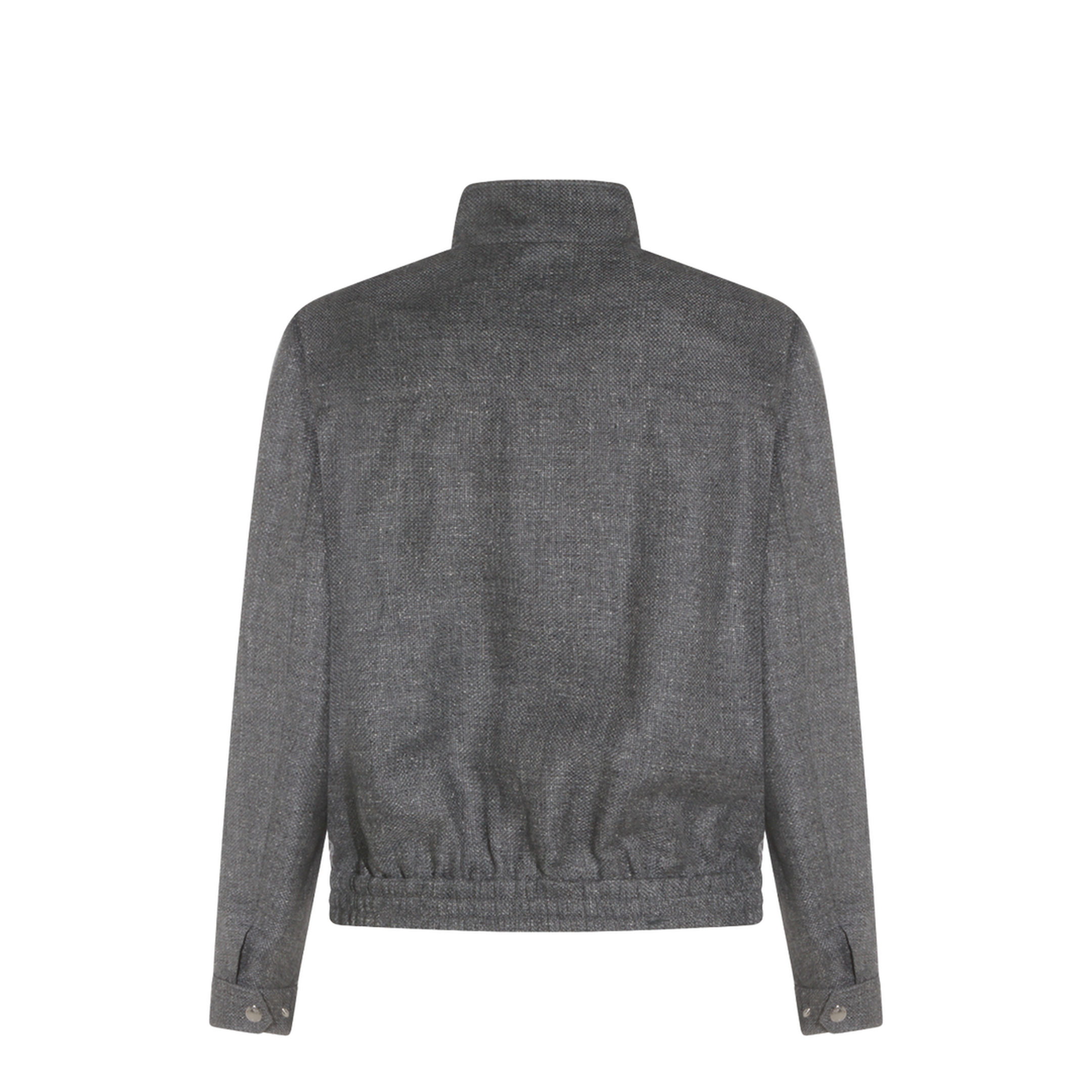 Stand Collar Outerwear Jacket Grey