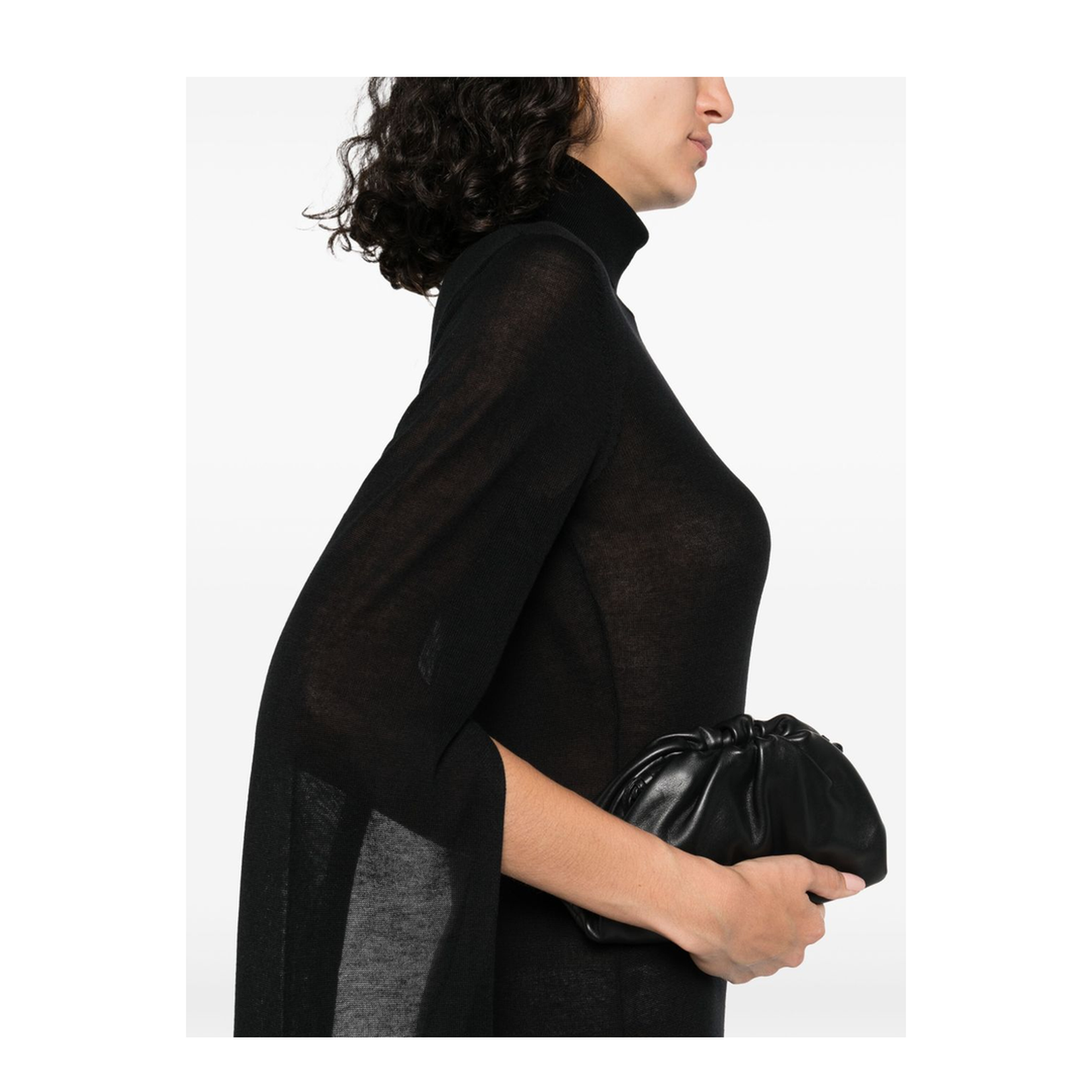 Black Roll Neck Dress