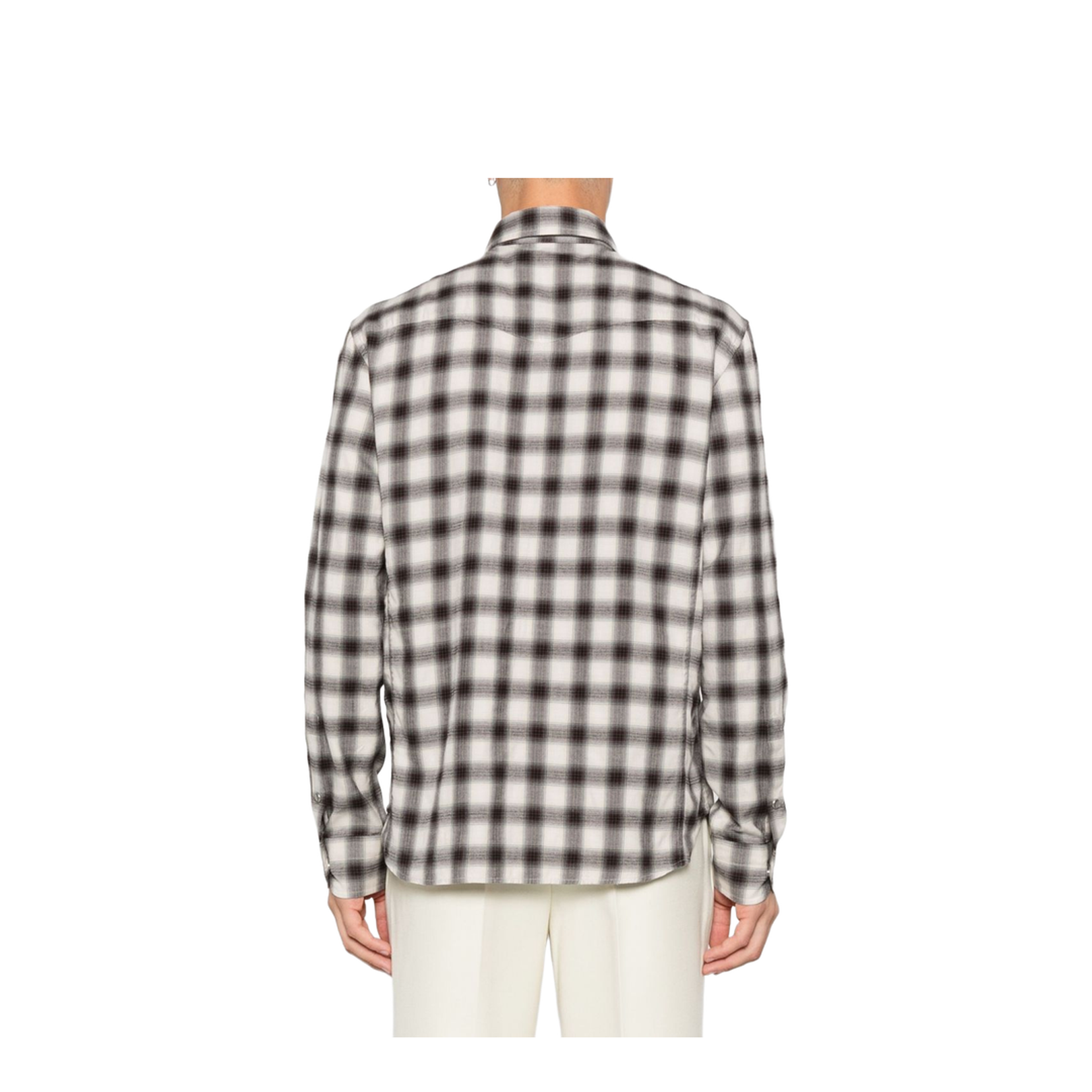 Cotton Blend Checked Shirt