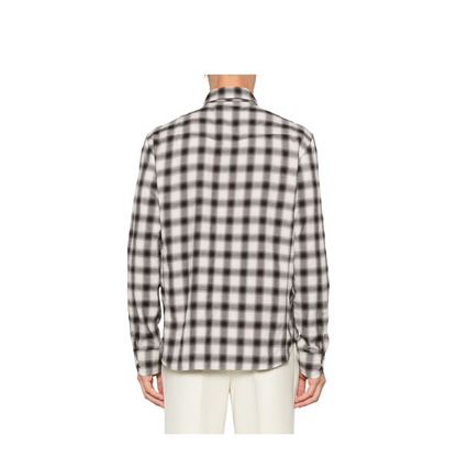 Cotton Blend Checked Shirt