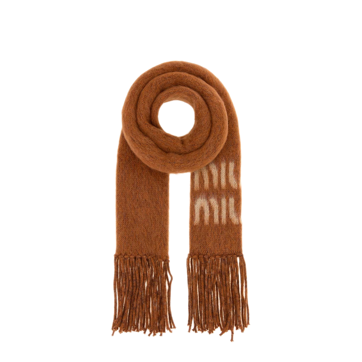 MAYFEYR - Miu Miu - Orange Mohair Blend Scarf - 5FS0622CQDF0033