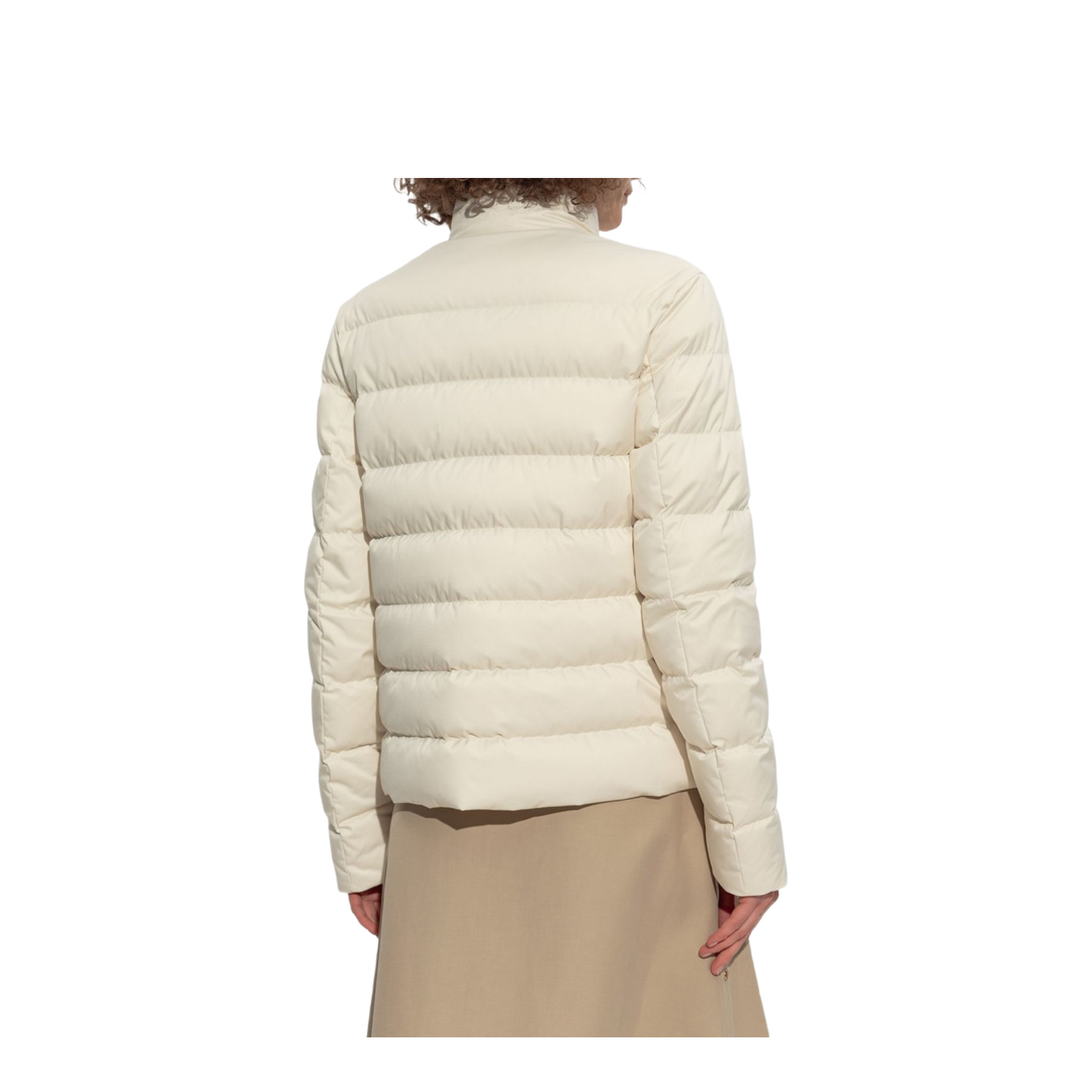 White Ivory Bessettes Short Down Jacket