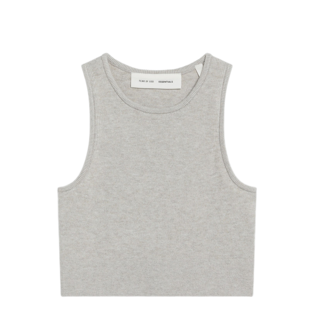 MAYFEYR - Fear Of God - Ribbed Greige Cropped Top - 192SP257691FWTI