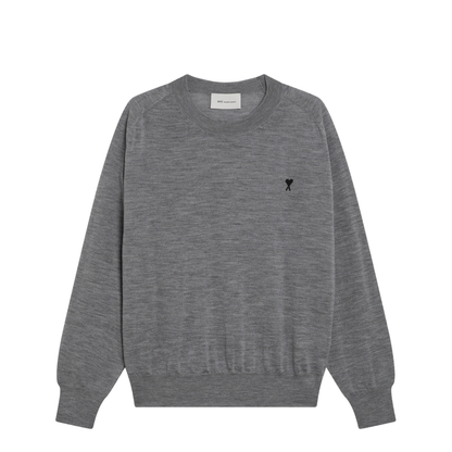 MAYFEYR - Ami Paris - Grey Wool De Coeur Sweater - HKS866KN00390504
