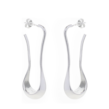 MAYFEYR - Lemaire - Short Drop Silver Earrings - AC251LO0042BK927