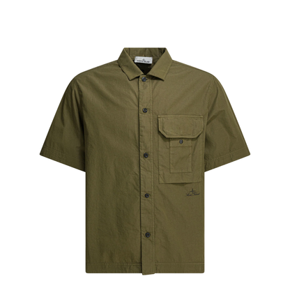 MAYFEYR - Stone Island - Cotton Short-Sleeved Shirt - 1100026S0318V005G