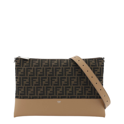 FF Jacquard Shoulder Bags - Brown