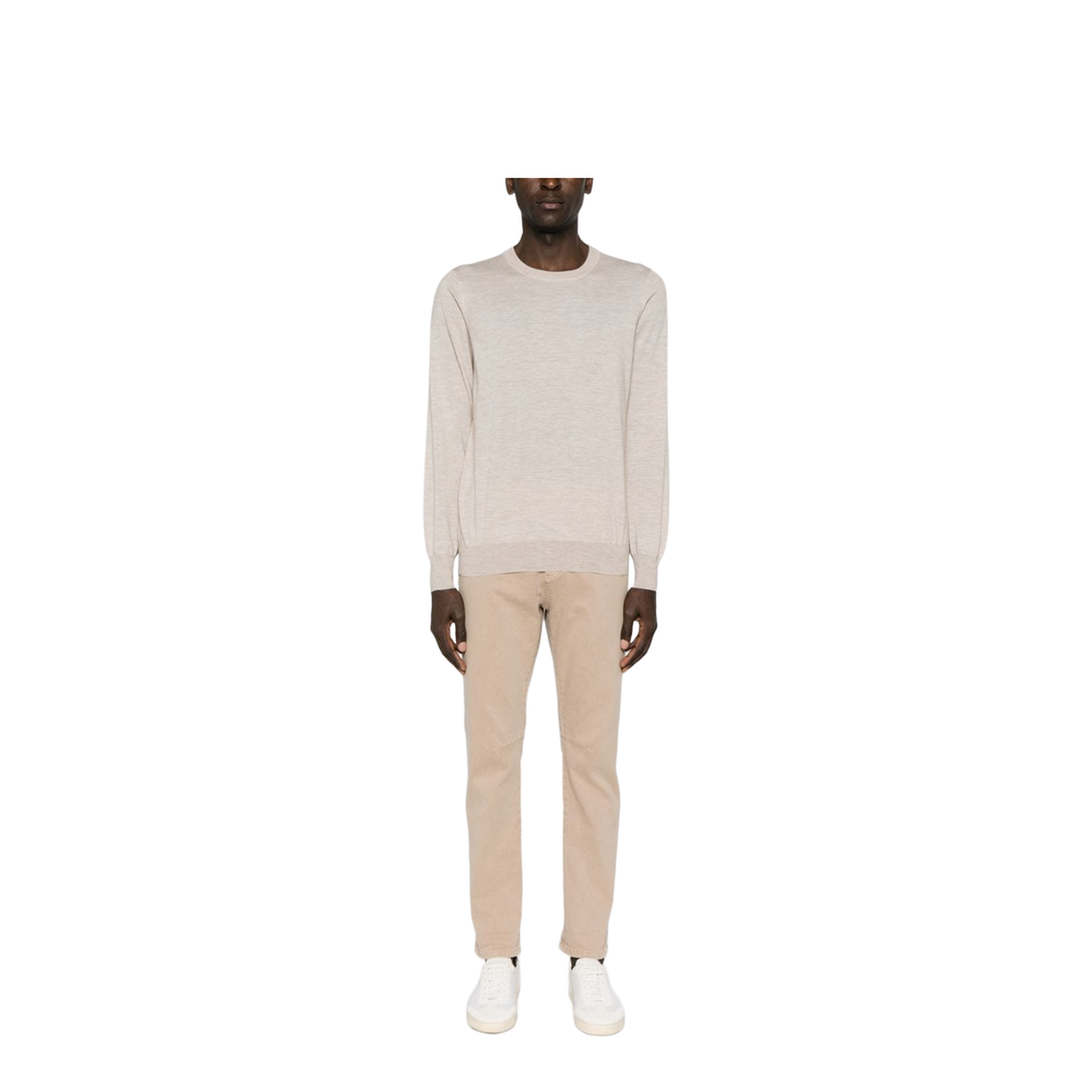 Men's Wool Sweater Beige