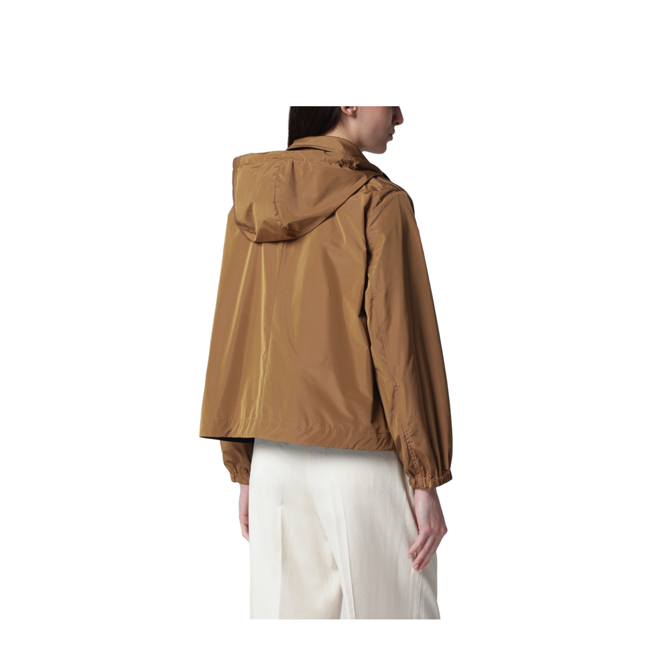 Reversible Jacket Blue/Caramel in Cotton Gabardine