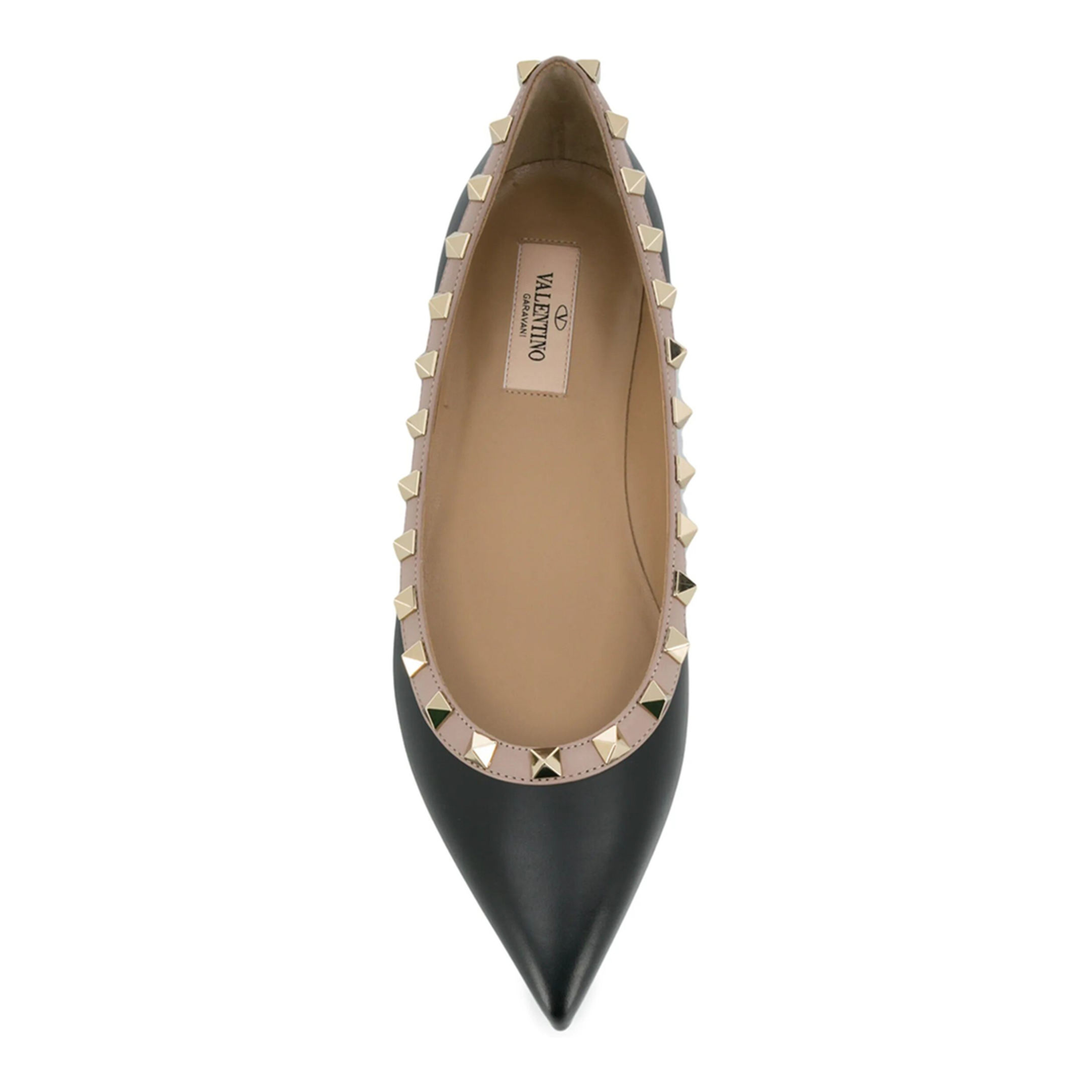 MAYFEYR - Valentino - Rockstud Leather Ballet Flat - WS0403VOD