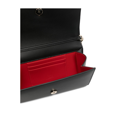 Bettina Wallet on Chain Lamb Nappa Leather - Black/Gold