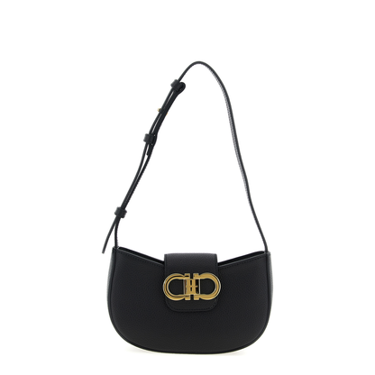 Gabry Hammered Leather Shoulder Bag