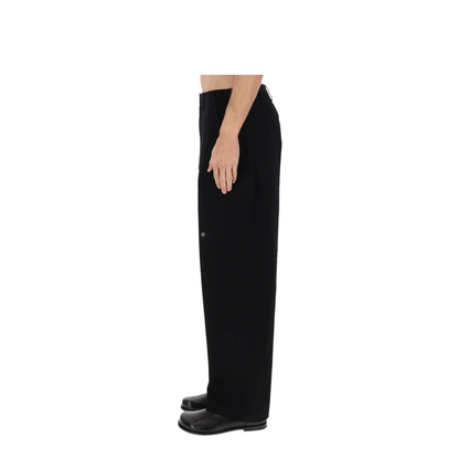 Black Gabardine Trousers
