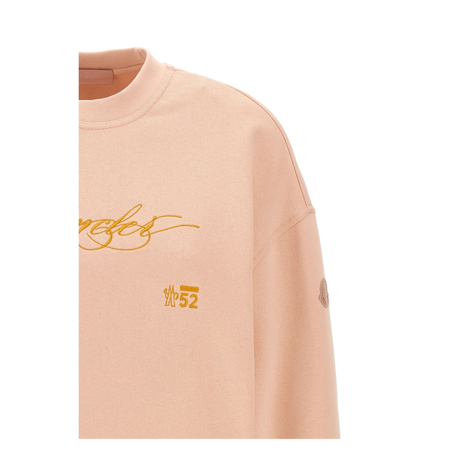 Light Pink Embroidered Cotton Sweatshirt