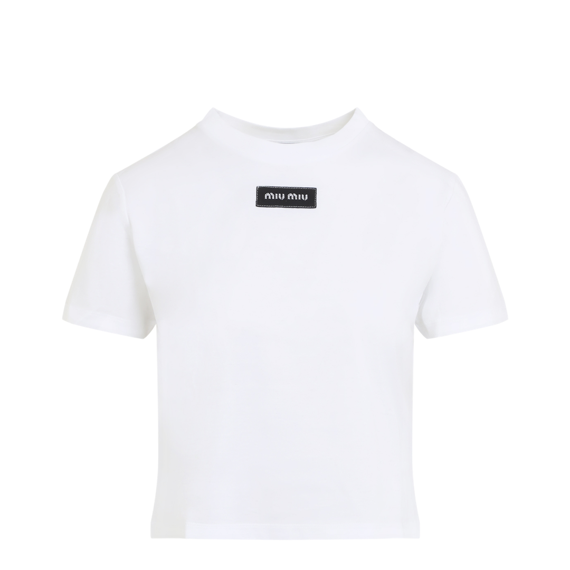 MAYFEYR - Miu Miu - Logo Patch T-Shirt - MJNA45SOOO6398