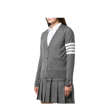 4 Bar Merino Wool Cardigan