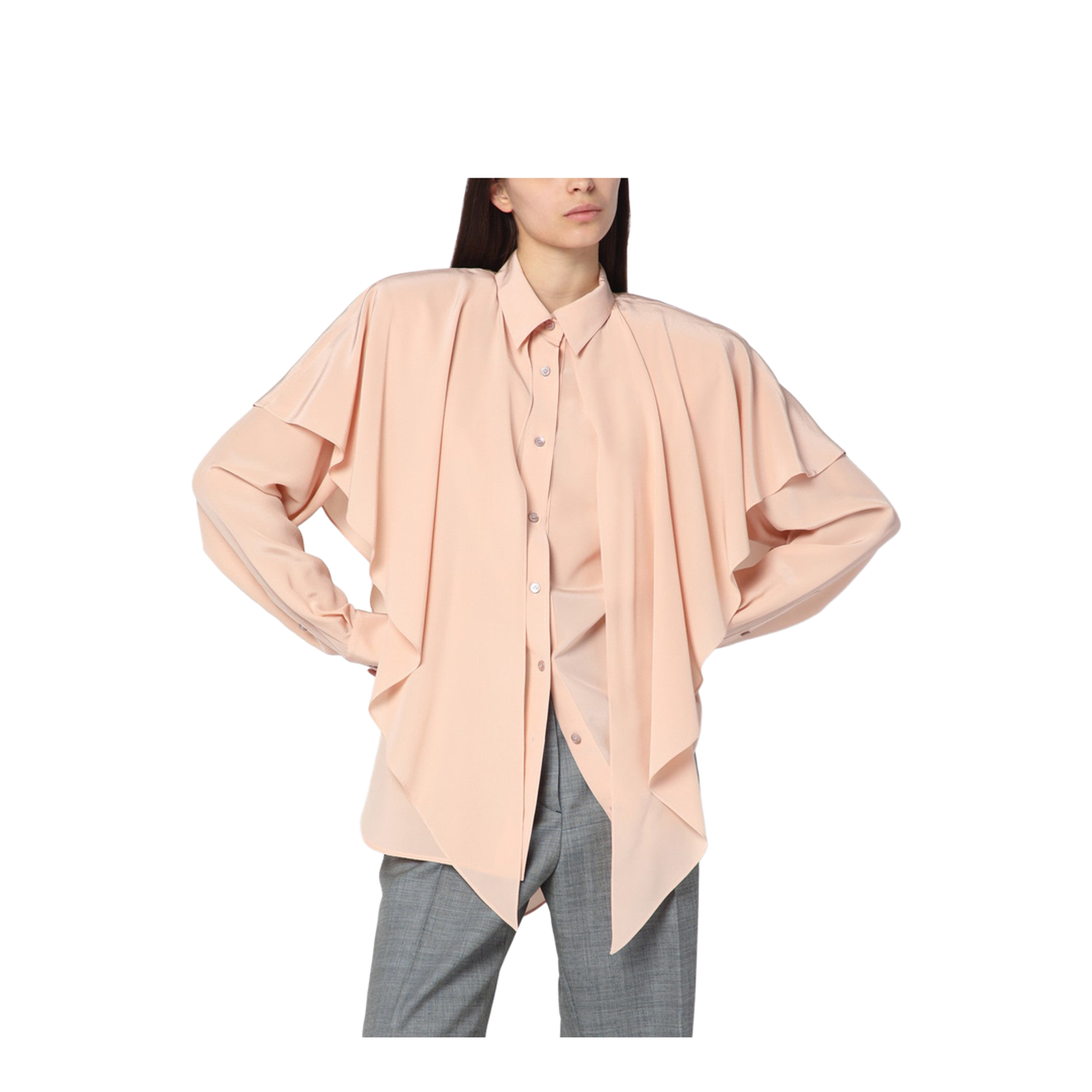 Pink Silk Shirt
