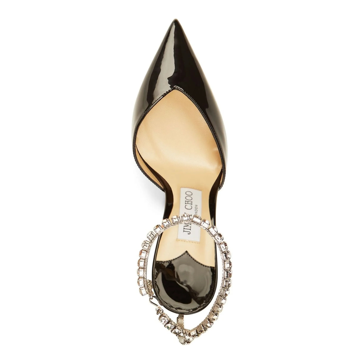 MAYFEYR - Jimmy Choo - With Heel Saeda 85 - SAEDA85BOBBLACKCRYSTAL