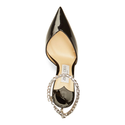 MAYFEYR - Jimmy Choo - With Heel Saeda 85 - SAEDA85BOBBLACKCRYSTAL