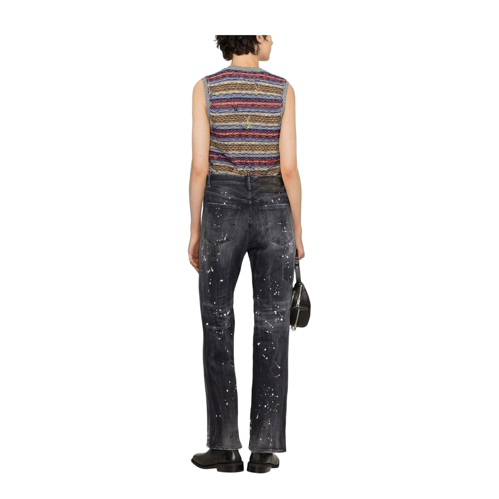 Distressed Bootcut Jeans