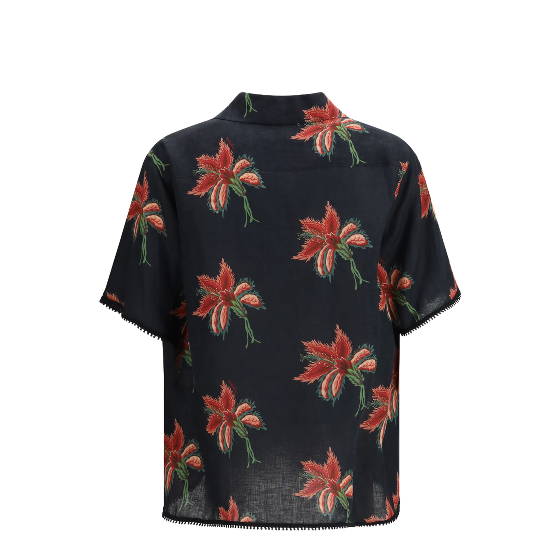 MAYFEYR - Valentino - Papier Floral Print Linen Bowling Shirt - 8V3AAN11BA7