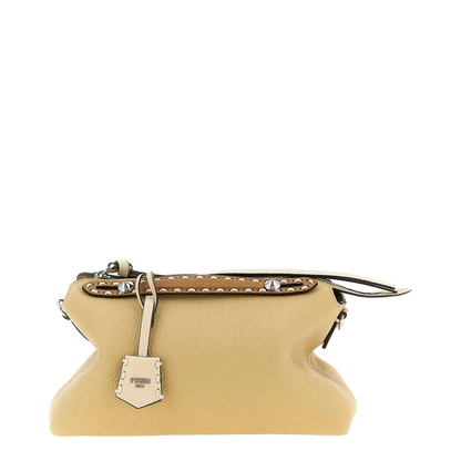 By The Way Medium Leather Crossbody Bags - Beige