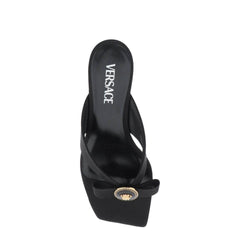 Versace gianni ribbon thong mules