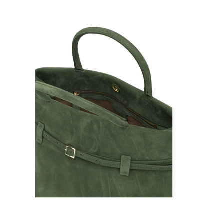 MAYFEYR - Manu Atelier - Le Cambon 35 Medium Handbag - 2026168LECAMBON35VELVETGREEN