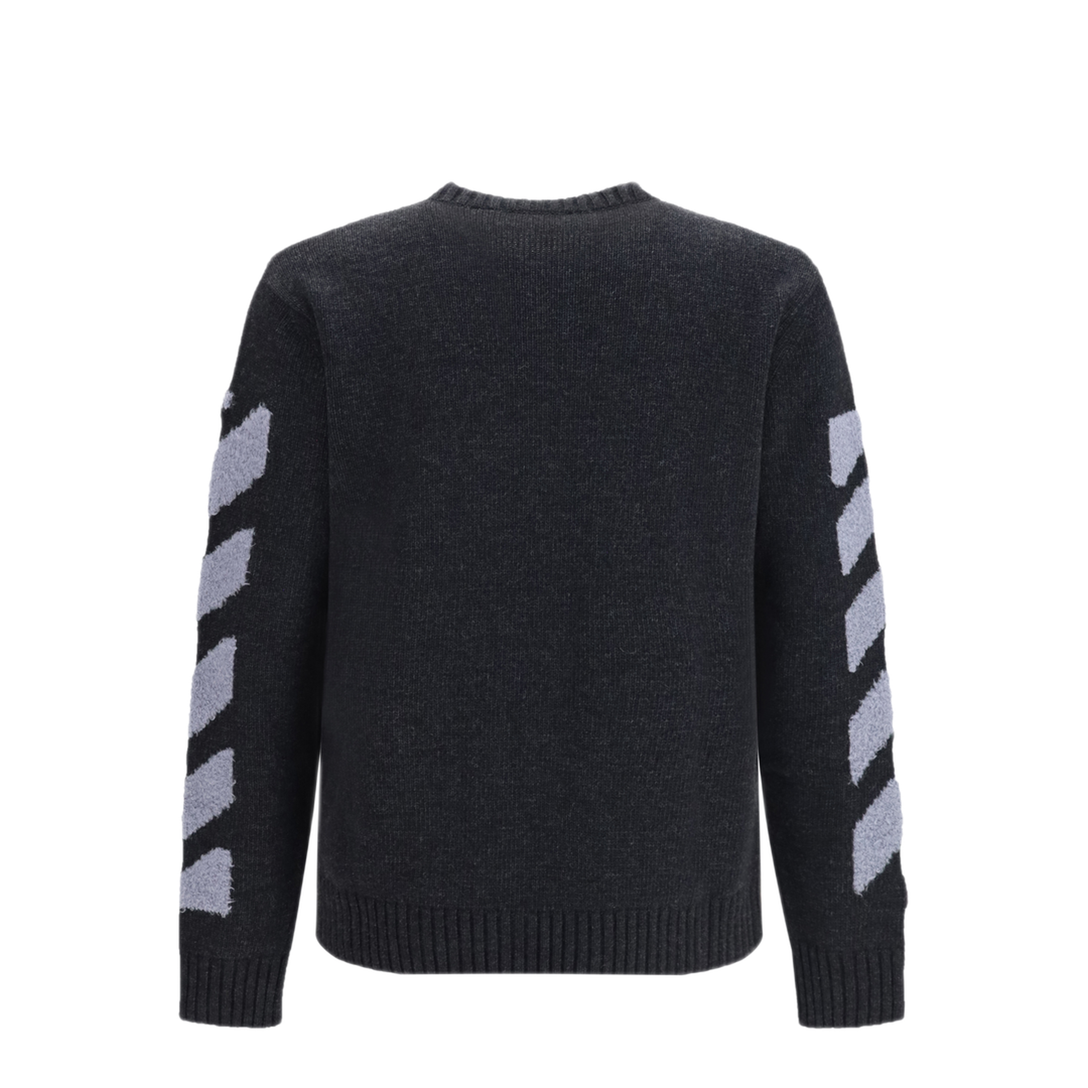 MAYFEYR - Off-White - Diag Fuzzy Crewneck Sweater - OMHE087F26KNI00200