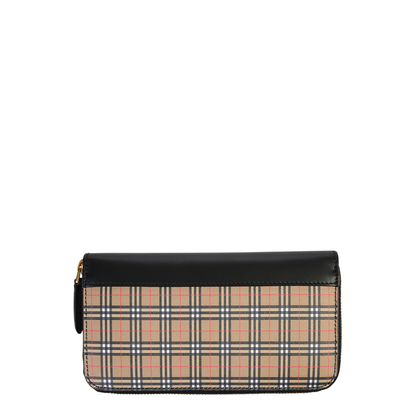 MAYFEYR - Burberry - Leather And Canvas All-Around Zip Wallet - 4077853ACIEB70450