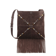 Nellcôte Suede Shoulder Bag - Testa Di Moro