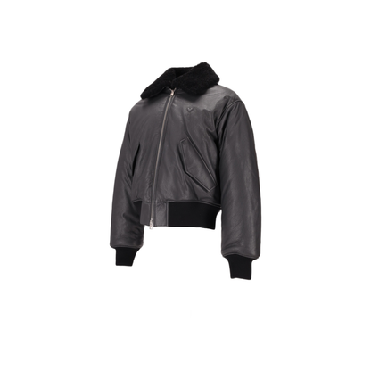 MAYFEYR - AMI - Zippered Leather Jacket - HJK857LH0044020