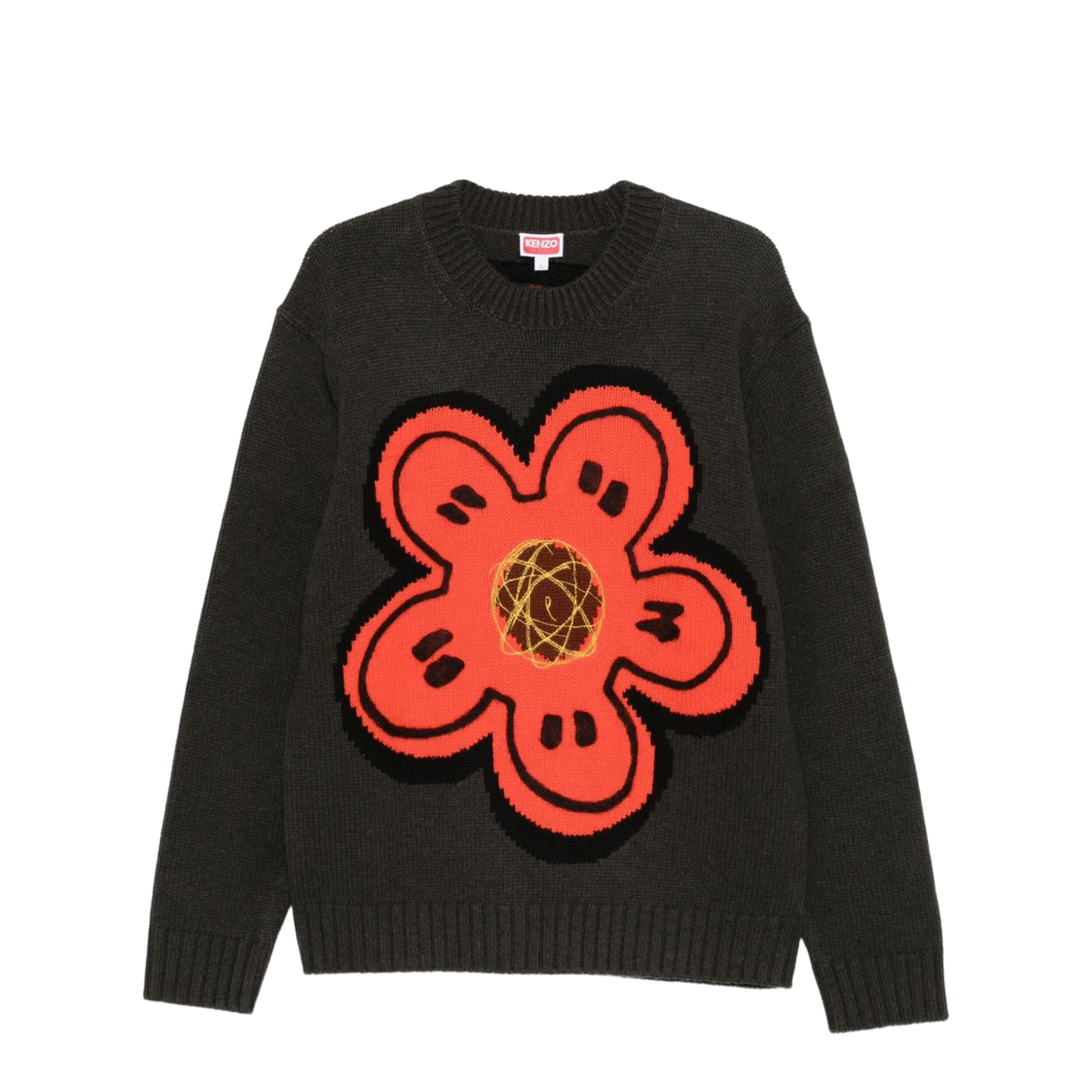 Sweater with Boke Flower