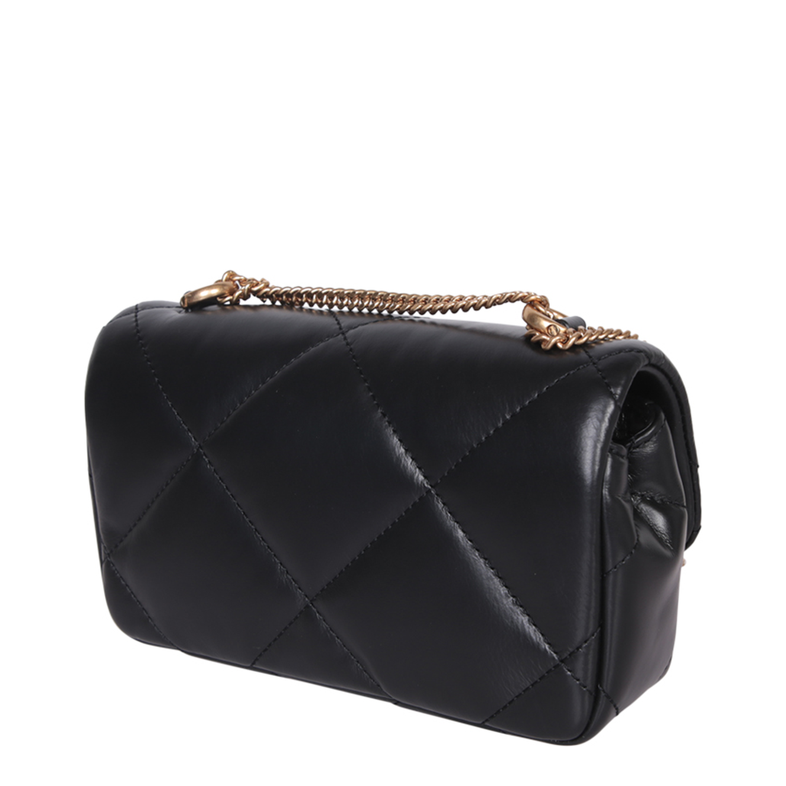 MINI KIRA DIAMOND QUILT FLAP Shoulder