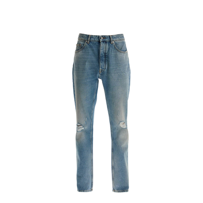 Monogram-Print Jeans