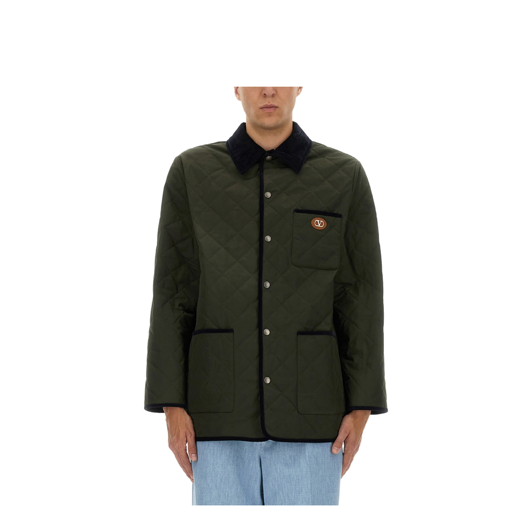 Quilted Nylon VLogo Jacket