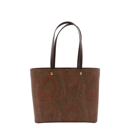 Essential Medium Paisley Jacquard Tote Bag - Brown