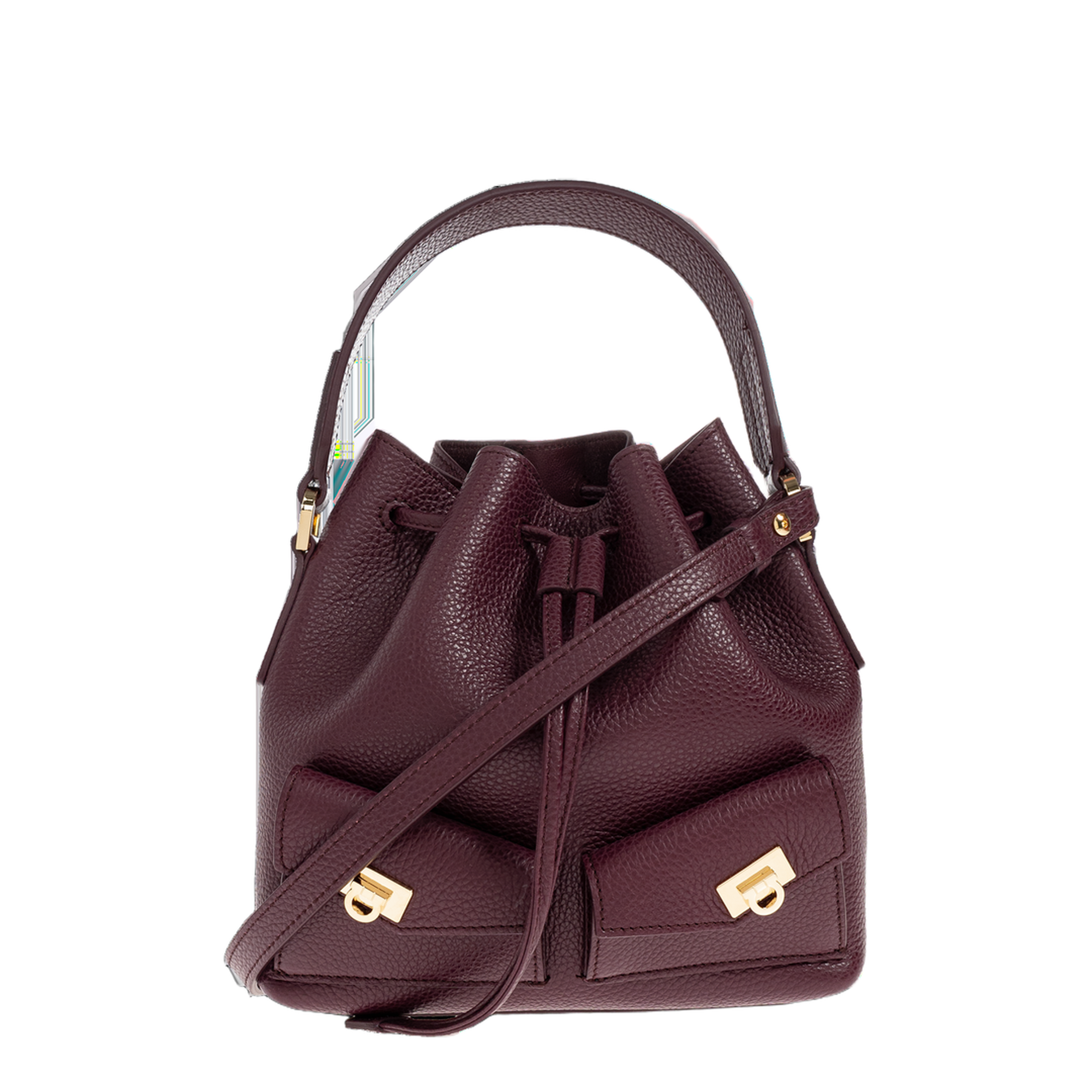 MAYFEYR - Ferragamo - Drawstring Handbag - 220915DRAWSTRING789913PLUM