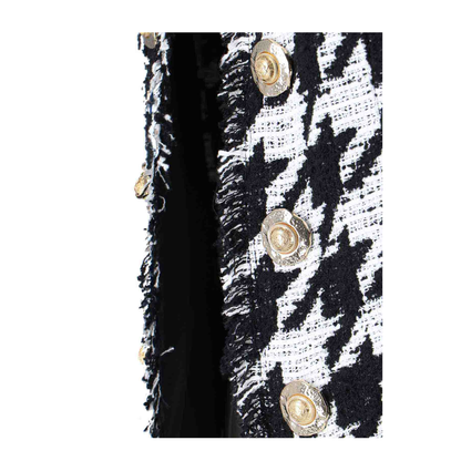 Jacket with Decorative Buttons - Black