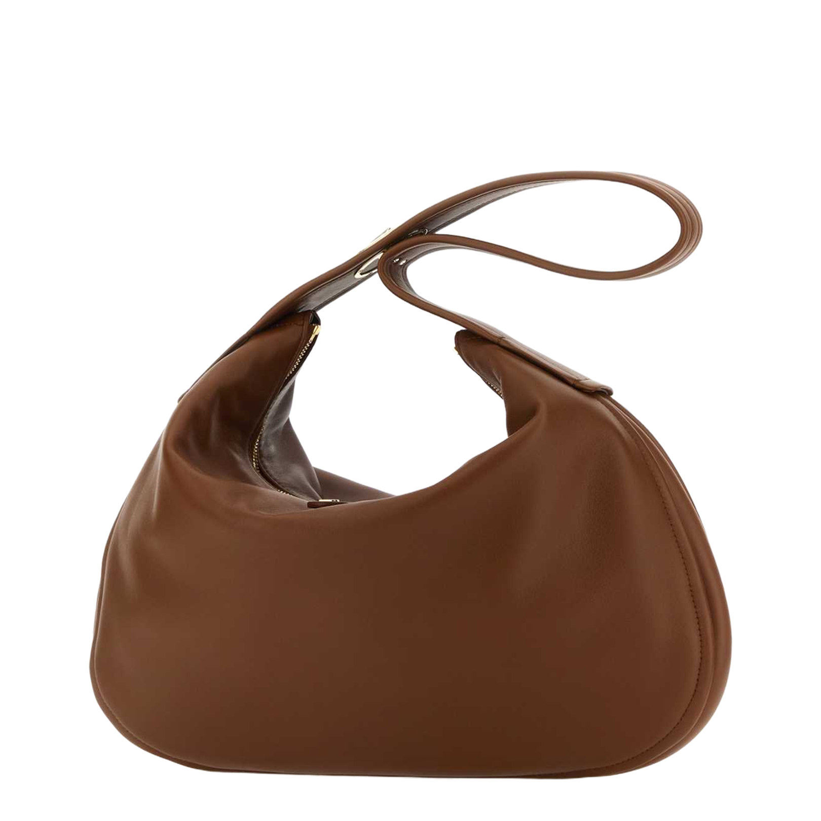 Brown leather large Go-Hobo shoulder bag