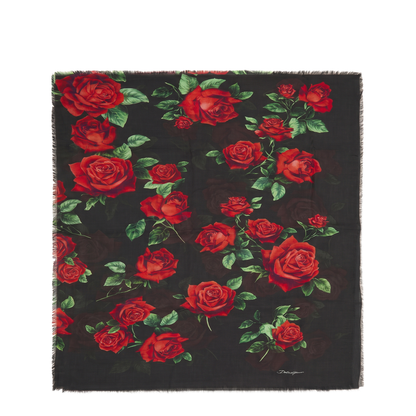 MAYFEYR - Dolce & Gabbana - Red Rose Scarf - FS184AGDDW5HN6EJ