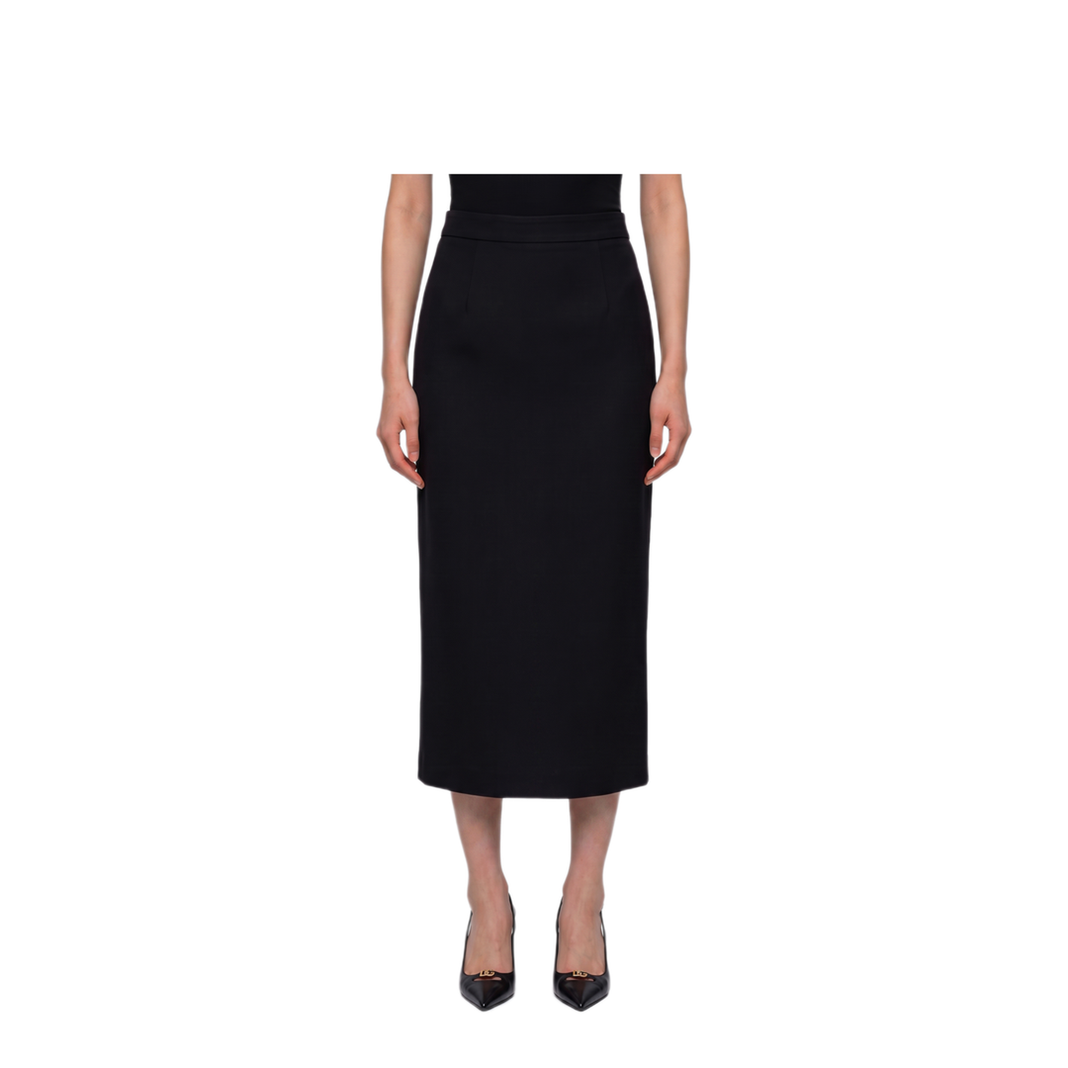 MAYFEYR - Dolce & Gabbana - Virgin Wool Midi Skirt - F4DEJTFUBCEN0000