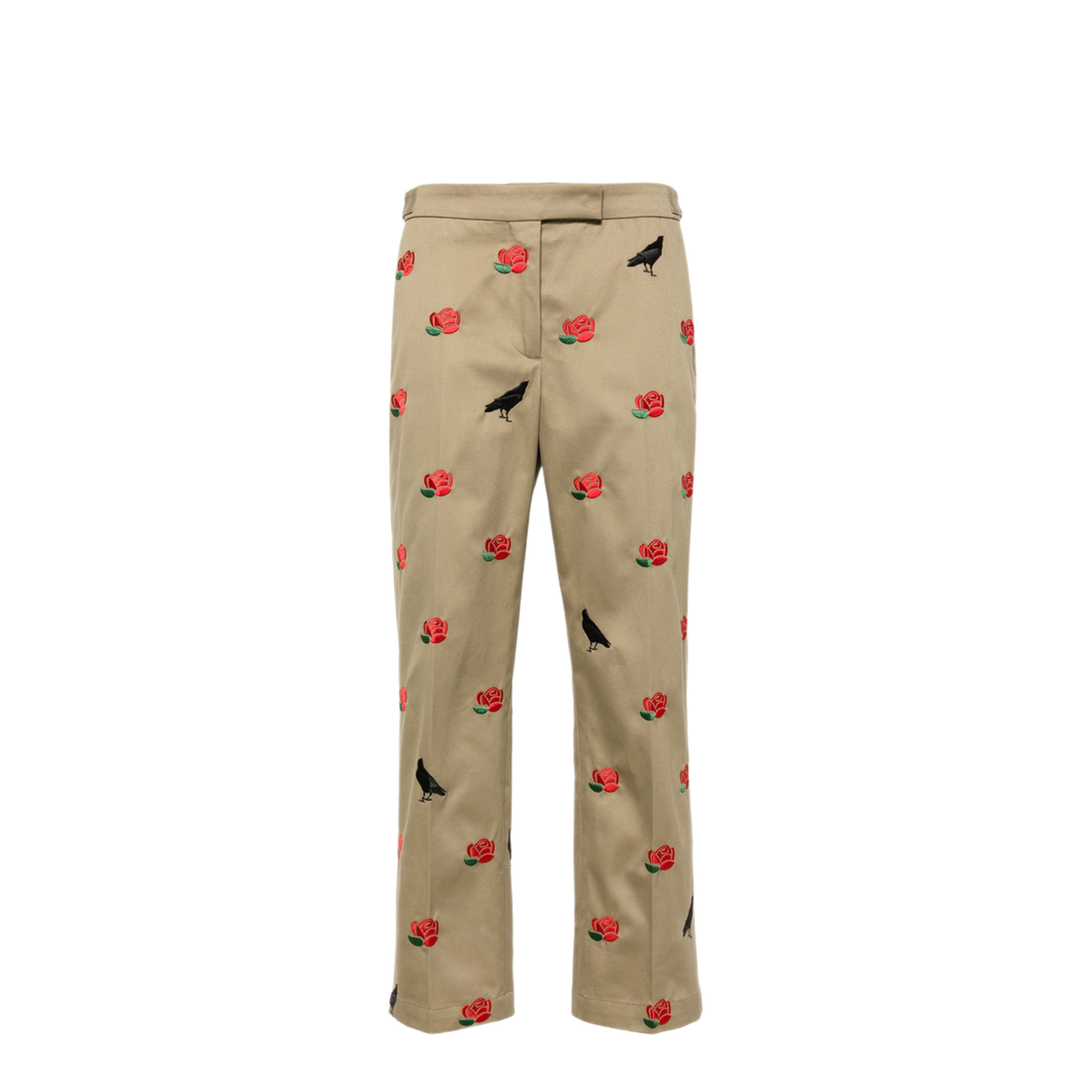 MAYFEYR - Thom Browne - Raven And Roses Cotton Trousers - FTC496EE1135275