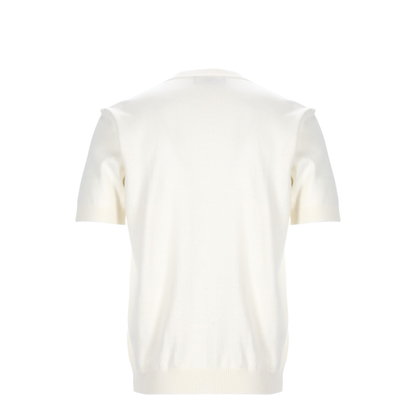 White Cotton and Cashmere Jumper