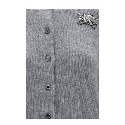 MAYFEYR - Burberry - Wool And Cashmere Equestrian Knight Logo Cardigan - 8132458